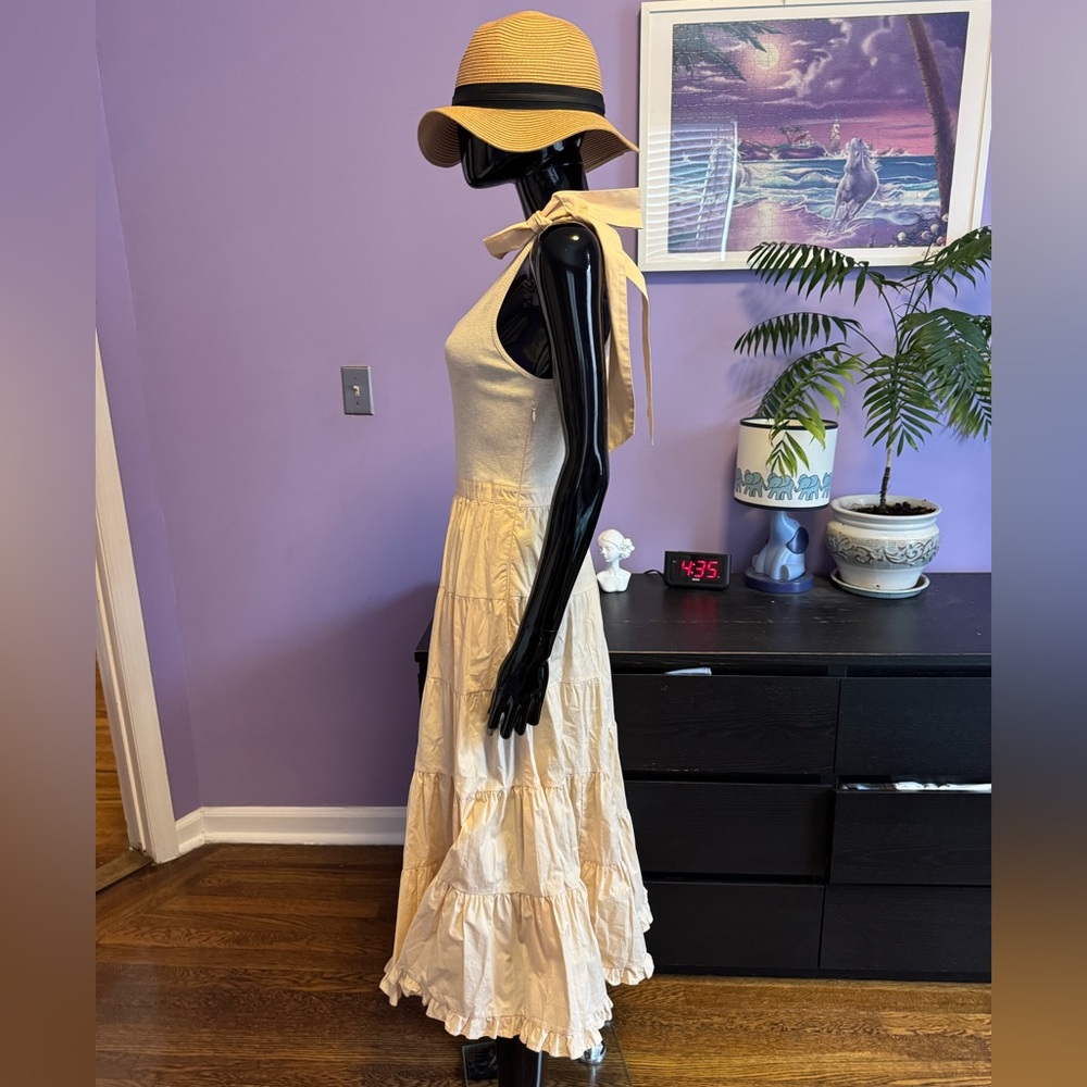 Ulla Johnson Tiered Elegant Cream Ivory  Tiered Skirt - Picture 7 of 14